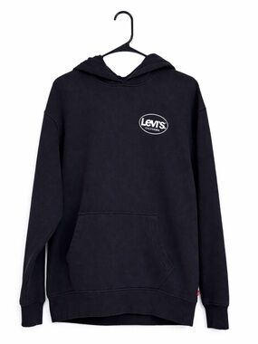 Levi’s Surf Hoodie Men’s Medium Black Graphic Pullover Fleece